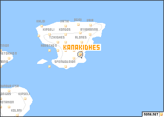 map of Kanákidhes