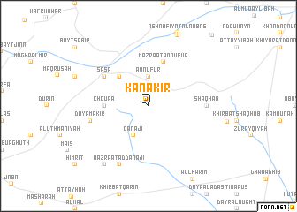 map of Kanākir