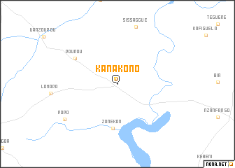 map of Kanakono