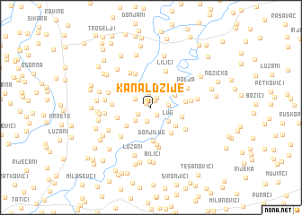 map of Kanaldžije