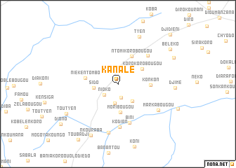 map of Kanalé