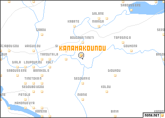 map of Kanamakounou