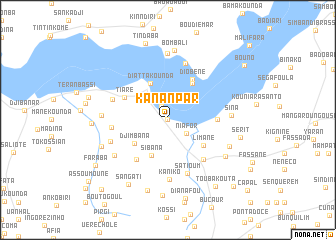 map of Kananpar