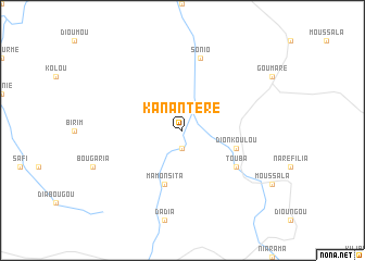 map of Kanantéré