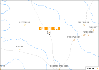 map of Kananwolo