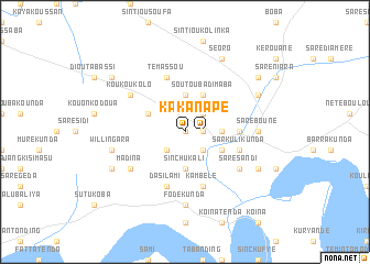 map of Kanape