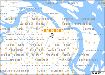 map of Kānargaon