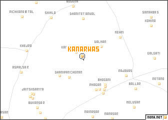 map of Kānarwas