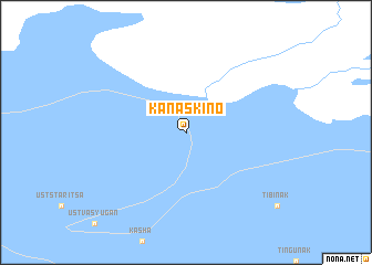 map of Kanaskino