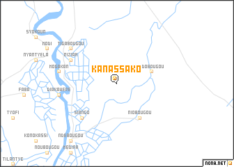 map of Kanassako