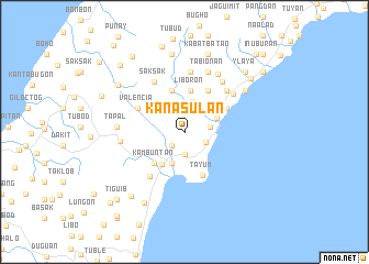 map of Kanasulan