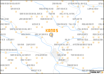 map of Kanaš