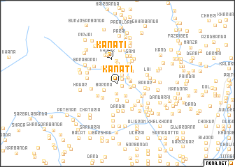 map of Kanāti