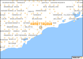 map of Kanattagoda