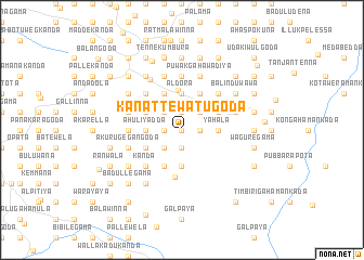 map of Kanattewatugoda