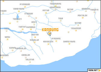 map of Kanaung