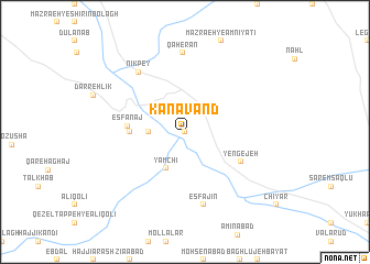 map of Kanāvand
