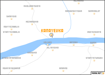 map of Kanayevka