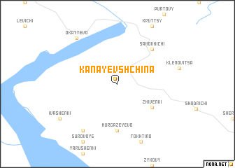 map of Kanayevshchina