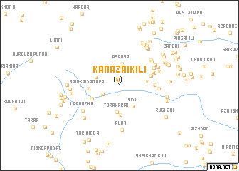 map of Kanāzai Kili