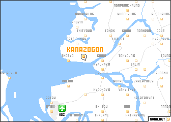 map of Kanazogon