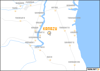 map of Kanazu