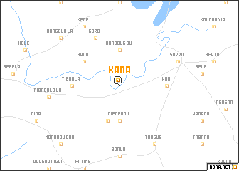 map of Kana