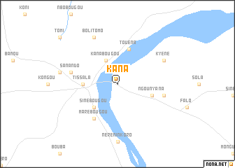 map of Kana