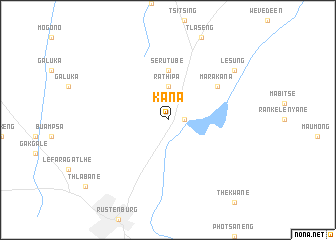 map of Kana