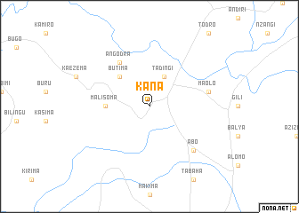 map of Kana