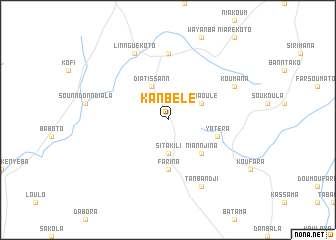 map of Kanbélé