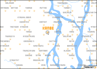 map of Kanbe