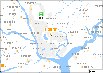 map of Kanbe