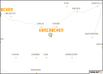 map of Kancabchén