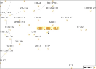 map of Kancabchén