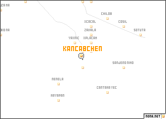 map of Kancabchén