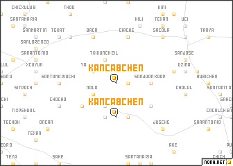 map of Kancabchén