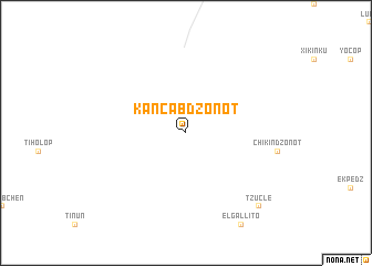 map of Kancabdzonot