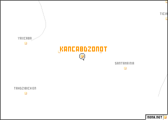 map of Kancabdzonot