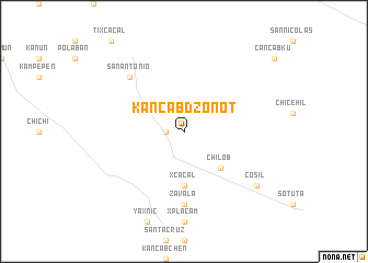 map of Kancabdzonot