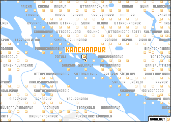 map of Kānchanpur