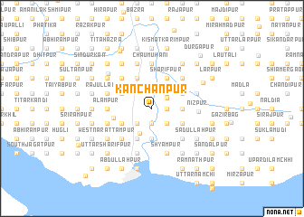 map of Kānchanpur