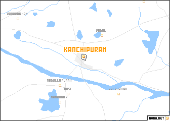 map of Kānchipuram