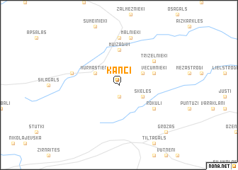 map of Kanči