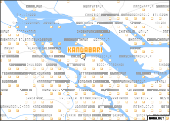 map of Kāndābāri