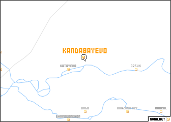 map of Kandabayevo