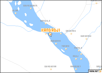 map of Kandadji