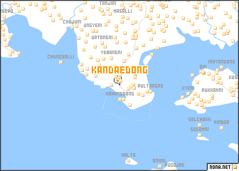 map of Kandae-dong