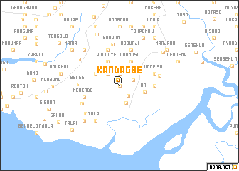 map of Kandagbe