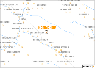 map of Kandahar